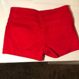 Red shorts